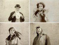 Sepia Steampunk Polaroids by Jessica Hibbard